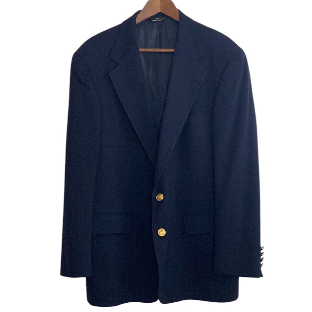 Classic Navy Blazer with Gold Buttons